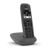 Gigaset AE690 Analog/DECT-telefon Nummervisning Anthracit
