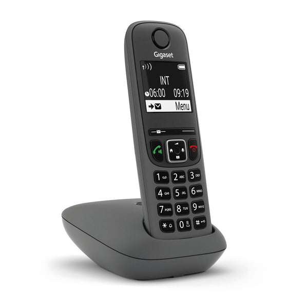 Gigaset AE690 Analog/DECT-telefon Nummervisning Anthracit