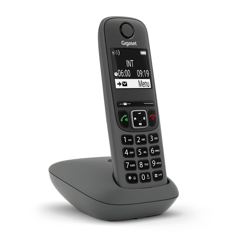 Gigaset AE690 Analog/DECT-telefon Nummervisning Anthracit