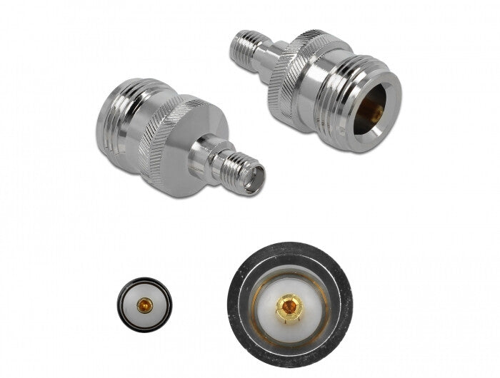 DeLOCK 89986 kabel kønsskifter SMA Nikkel