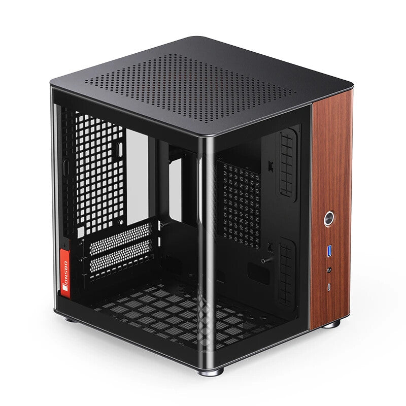 Jonsbo TK-0 BLACK computeretui Sort, Træ