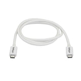 StarTech.com TBLT3MM1MW Thunderbolt kabel 1 m 20 Gbit/sek. Hvid