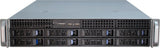 Inter-Tech IPC 2U-2408 Stativ Sort, Rustfrit stål