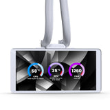 Phanteks Glacier One 360M25 LCD Processor Alt-i-en væskekøler 12 cm Hvid 1 stk