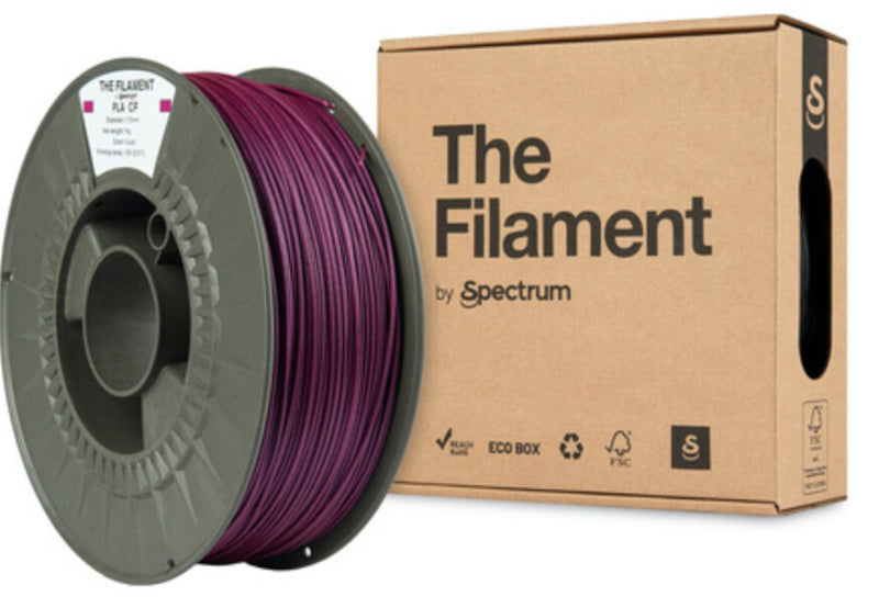 Spectrum Filaments TF-24097 3D print materiale Polymælkesyre-kulfiber (PLA-CF) Violet 1 kg