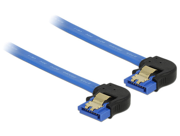 DeLOCK 85096 SATA-kabel 0,3 m SATA 7-pin Sort, Blå