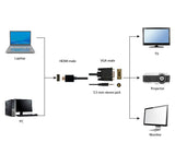 Gembird A-HDMI-VGA-03-10 videokabel adapter 3 m HDMI + 3.5mm VGA (D-Sub) Sort