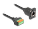 DeLOCK 88153 kabel kønsskifter RJ45 8-Pin Terminal Block Sort