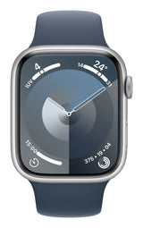 Apple Watch Series 9 45 mm Digital 396 x 484 pixel Berøringsskærm 4G Sølv Wi-Fi GPS (satellit)