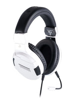 BIG BEN PS4OFHEADSETV3WHITE hovedtelefoner/headset Ledningsført Spil Sort, Hvid