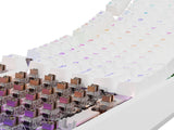GENESIS Thor 230 TKL White Outemu Brown tastatur Spil USB + RF Wireless + Bluetooth QWERTY Hvid