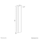 Neomounts ADS06-123WH kabelorganisator Skrivebord Kabelkanal Hvid 1 stk