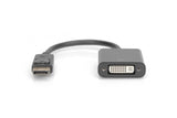 Digitus AK-340401-001-S videokabel adapter 0,15 m DisplayPort DVI-I Sort
