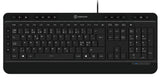 Voxicon DK-290W-B tastatur USB QWERTY Nordisk Sort