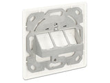 DeLOCK 86194 stikkontakt RJ-45 Sølv, Hvid
