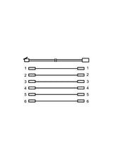 Goobay 68264 telefonkabel 6 m Sort