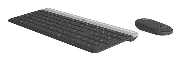 Logitech 920-009190 tastatur Mus inkluderet Universel RF trådløst AZERTY Fransk Grafit