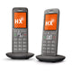 Gigaset CL660HX Duo Analog/DECT-telefon Nummervisning Anthracit