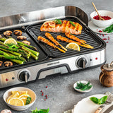 Rommelsbacher BBQ 2025 elektrisk grill Fritstående 2000 W Sort, Rustfrit stål