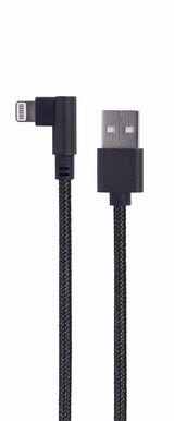 Gembird CC-USB2-AMLML-0.2M Lightning kabel 0,2 m Sort