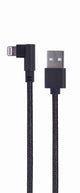Gembird CC-USB2-AMLML-0.2M Lightning kabel 0,2 m Sort