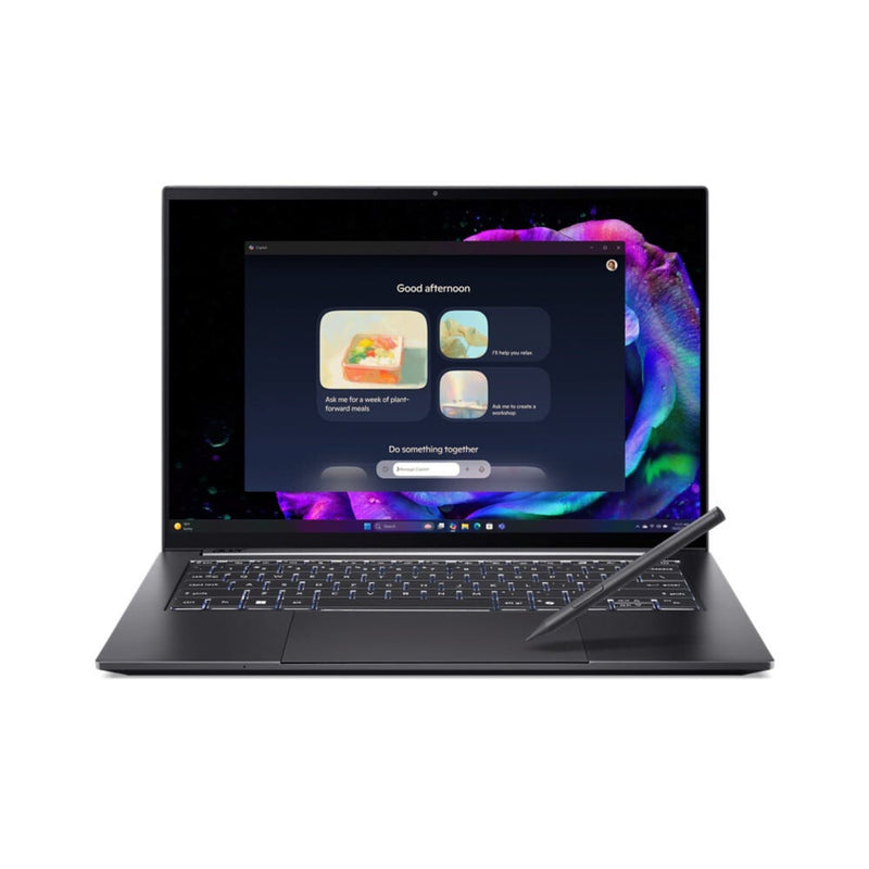 Acer Swift SFX14-61G-R56L AMD Ryzen AI 9 365 Laptop 35,6 cm (14") WQXGA+ 32 GB LPDDR5x-SDRAM 2 TB SSD NVIDIA GeForce RTX 5070 Wi-Fi 6E (802.11ax) Windows 11 Home Grå