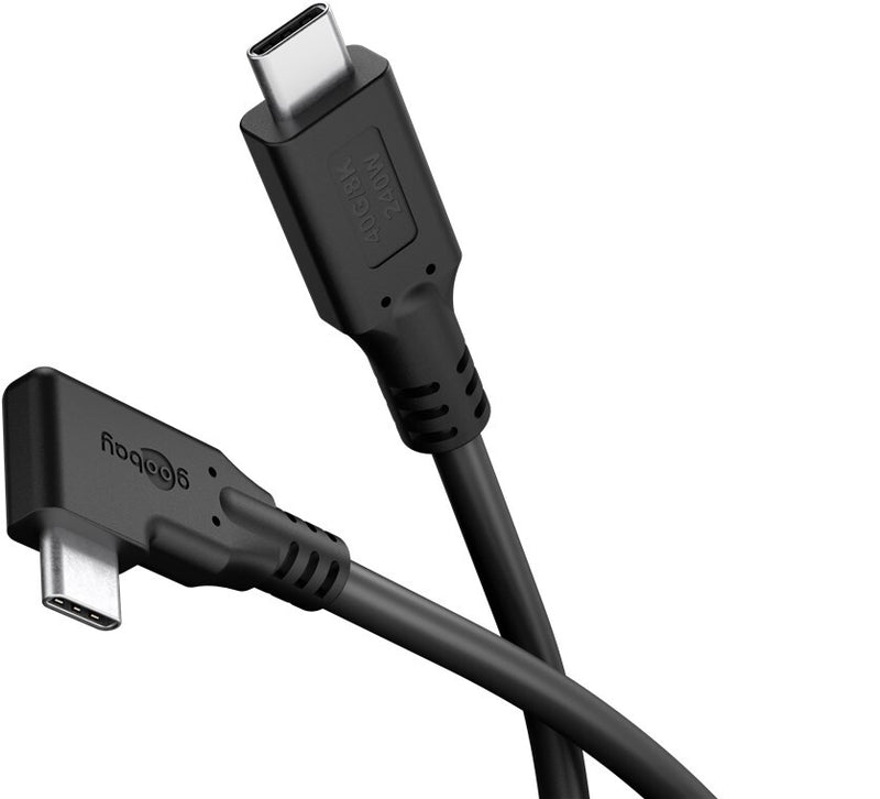 Goobay 79433 USB-kabel 2 m USB C 40 Gbit/sek. 240 W Sort