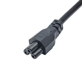 Akyga Cable power AK-NB-08A Hybrid standard C/E/F CEE 7/7 - Euro 3-Pin C5 IEC - Kabel - 1 m Sort CEE7/7 C5 forbinder