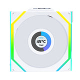 Lian Li UNI FAN SL Wireless LCD 120 Computerkabinet Ventilator 12 cm Hvid 3 stk