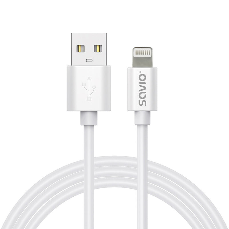 Savio CL-192 USB-kabel USB 2.0 1 m USB A 480 Gbit/sek. Hvid