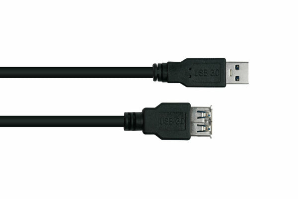 Kabelmeister UK30P-ASA-010S USB-kabel USB 3.2 Gen 1 (3.1 Gen 1) 1 m USB A 5 Gbit/sek. Sort
