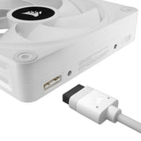 Corsair CO-9051005-WW Computerkølesystem Computerkabinet Ventilator 12 cm Hvid 1 stk