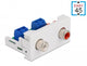 DeLOCK 81338 kabelsamler 2 x RCA Hvid