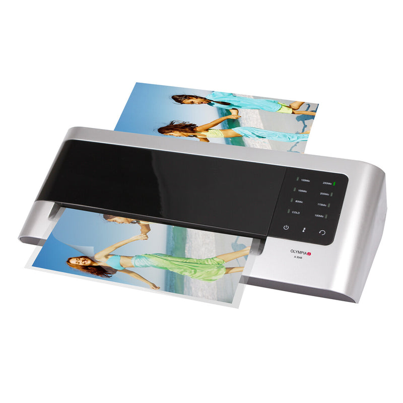 Olympia A 3048 Kold laminator 680 mm/min Sort, Sølv