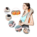 Extralink Smart Life Neck Massager | Neck massager | 3 speeds, 30W, AC, DC power supply massageapparat ARM, Bælte, Muskler, Nakke, Skuldre, Universel Orange, Hvid