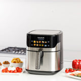 Taurus AFA1601XD Dobbelt 6,7 L Enkeltstående 1600 W Varmluftsteger Rustfrit stål, Sort