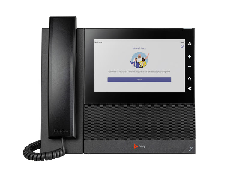 HP Poly CCX 600 Business Media Phone til Microsoft Teams og PoE-aktiveret