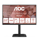 AOC E4 24E4CV computerskærm 60,5 cm (23.8") 1920 x 1080 pixel Fuld HD LED Sort