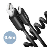 Axagon BUCM-AM10TB USB-kabel USB 2.0 0,6 m USB C USB A 0,48 Gbit/sek. Sort