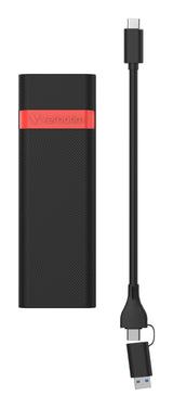 Verbatim 32261 drevkabinet SSD kabinet Sort, Rød M.2 USB-drevet