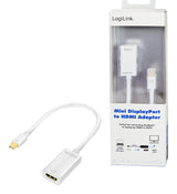 2Direct CV0036A videokabel adapter 0,15 m Mini DisplayPort HDMI Hvid