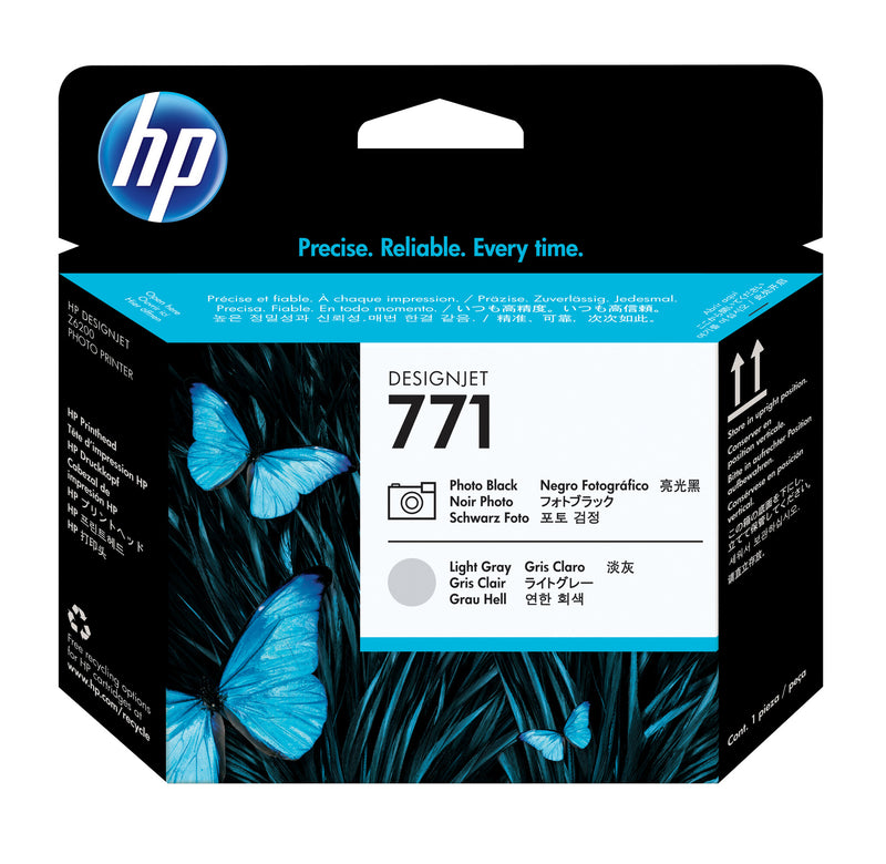 HP 771 DesignJet-skrivehoved, fotosort/lys grå