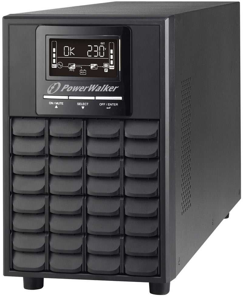 PowerWalker VFI 1000 CG PF1 UPS-enhed Dobbeltkonvertering (online) 1 kVA 1000 W 4 AC stikkontakt(er)