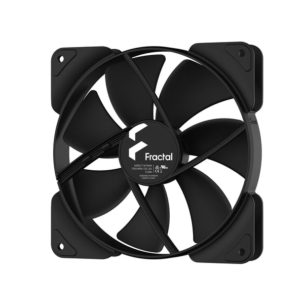 Fractal Design Aspect 14 PWM Computerkabinet Ventilator 14 cm Sort 1 stk