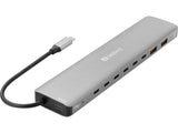 Sandberg 136-80 dockingstation Ledningsført USB 3.2 Gen 2 (3.1 Gen 2) Type-C Grå