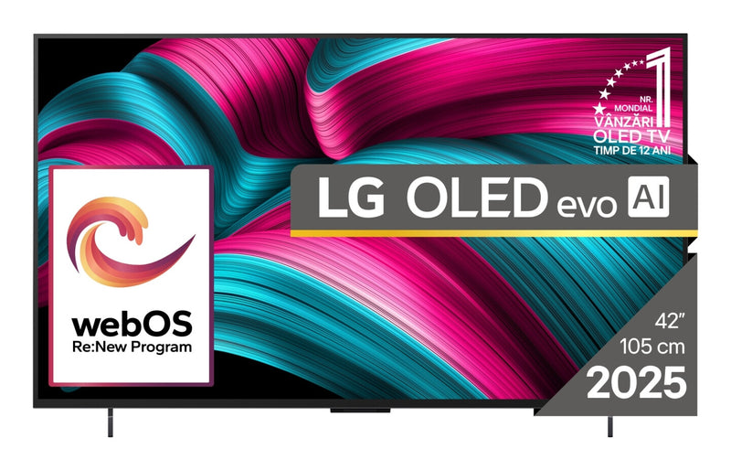 LG OLED evo AI OLED42C51LA TV 106,7 cm (42") 4K Ultra HD Smart TV Wi-Fi Sort