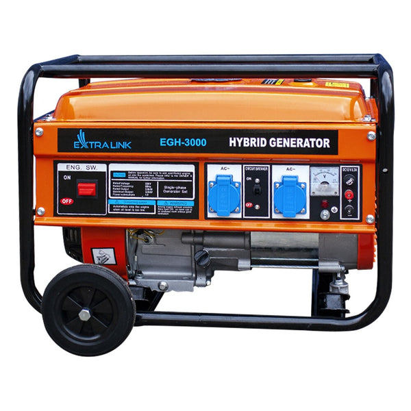 Extralink EX.30363 motor-generator 2800 W 15 L Naturgas, Flydende petroliumsgas (LPG), Benzin Sort, Orange