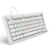 Sharkoon SGK25 tastatur Hjem USB QWERTZ Tysk Hvid