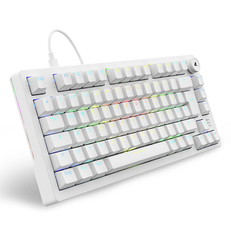 Sharkoon SGK25 tastatur Hjem USB QWERTZ Tysk Hvid