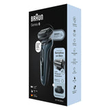 Braun Series 6 61-N1200s Folie shaver Trimmer Sort